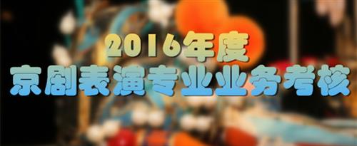 美女网站操逼视频国家京剧院2016年度京剧表演专业业务考...